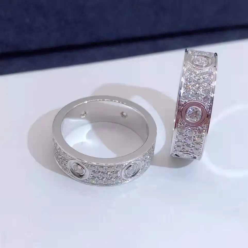 2021 Модные мужские и женские кольца пары отражают любовь лучший подарок