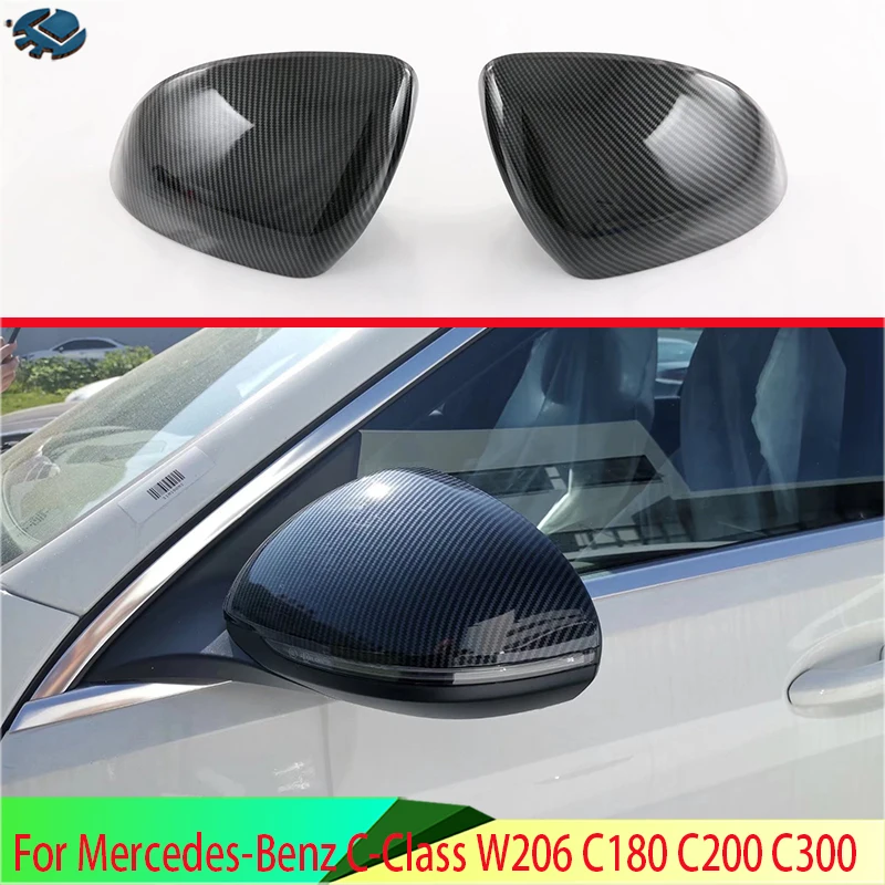 

Накладка на боковое зеркало Mercedes-Benz C-Class W206 C180 C200 C300 2022 2023 из углеродного волокна