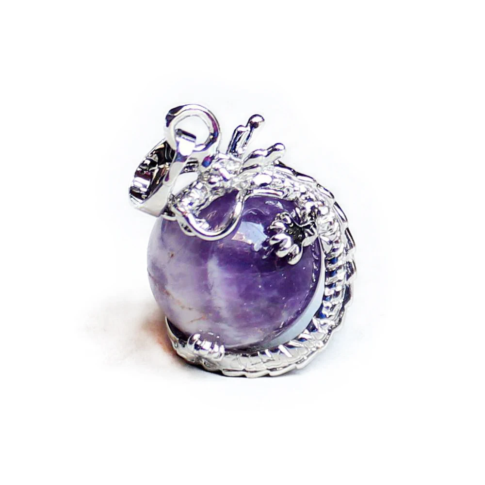 16 мм круглый шар камень из бисера Дракон подвесной рейки бриллианты опал бирюзы