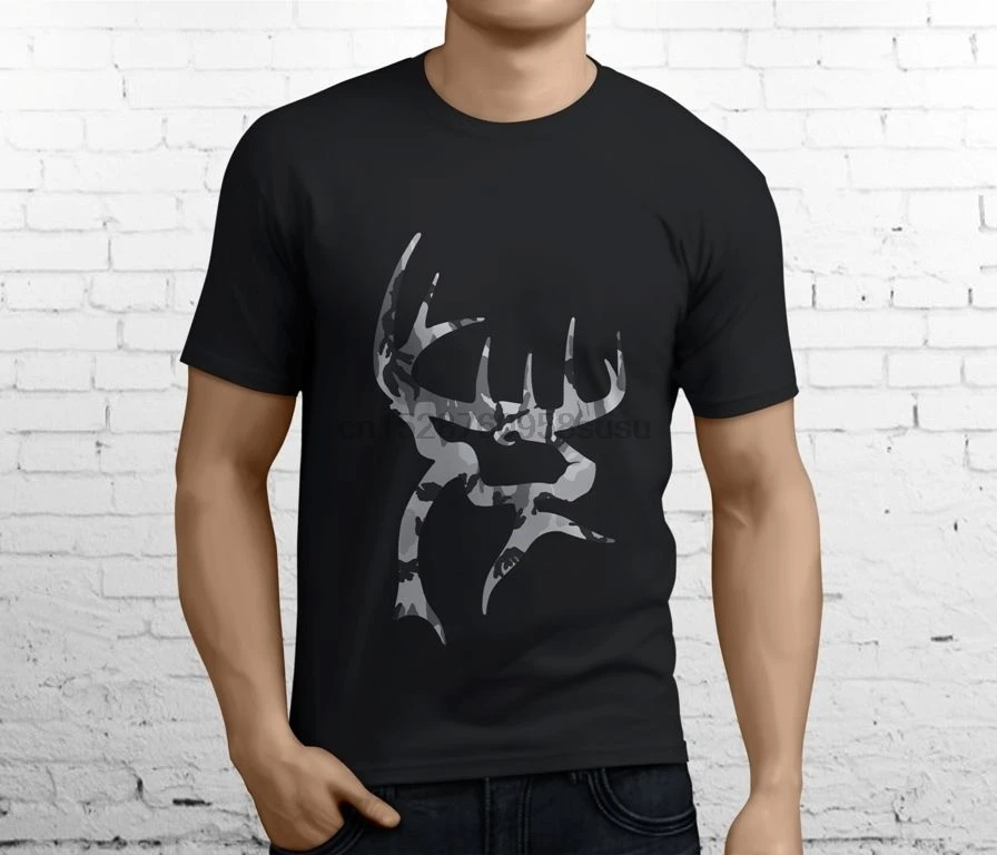 Новые популярные Buck Commander Camo Мужские черные футболки Размер S-3XL |