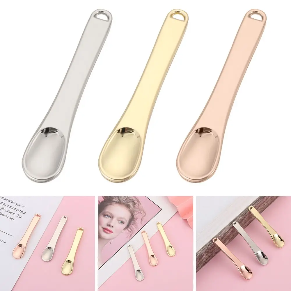 

3 Colors Cosmetic Spoons Mini Cosmetic Spatula Scoop Cosmetic Facial Cream Spoon for Women Girls Mixing Makeup