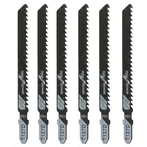 T127D 5 шт.компл. HCS комплект пилы с Т-хвостовиком, лезвие из дерева и пластика для резки фанеры для лобзика