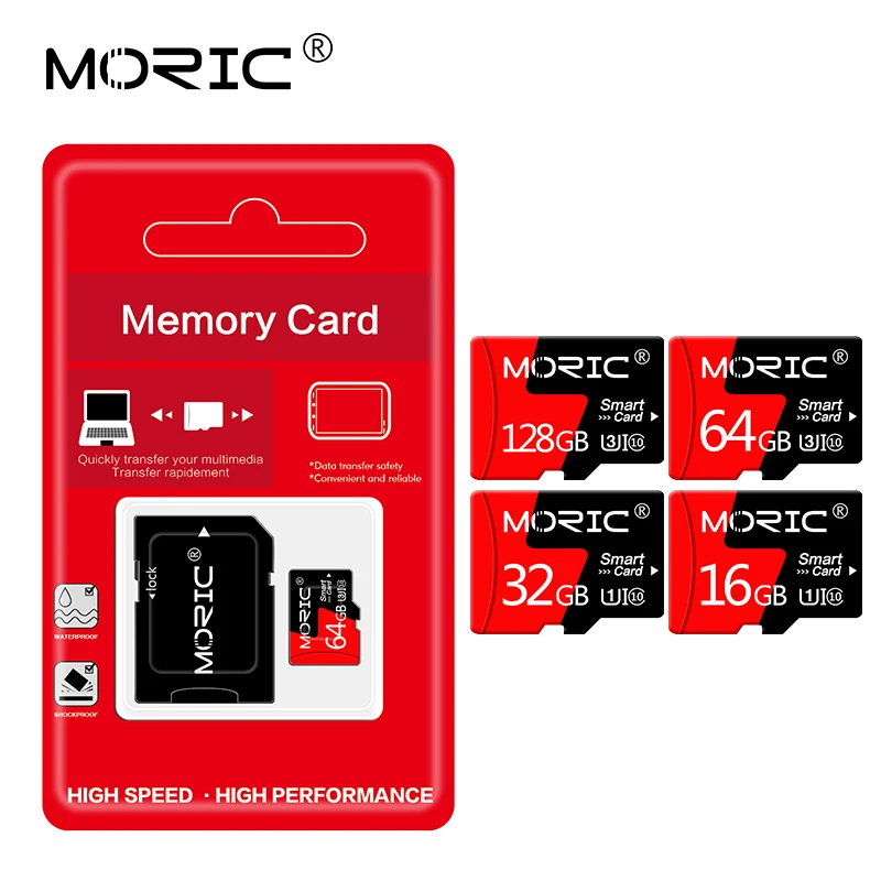 

Карта памяти Micro SD Moric, 64 ГБ, 128 ГБ, 256 ГБ, SD/TF флэш-карта, 4 ГБ, 8 ГБ, 16 ГБ, 32 ГБ, класс 10, оригинальный товар