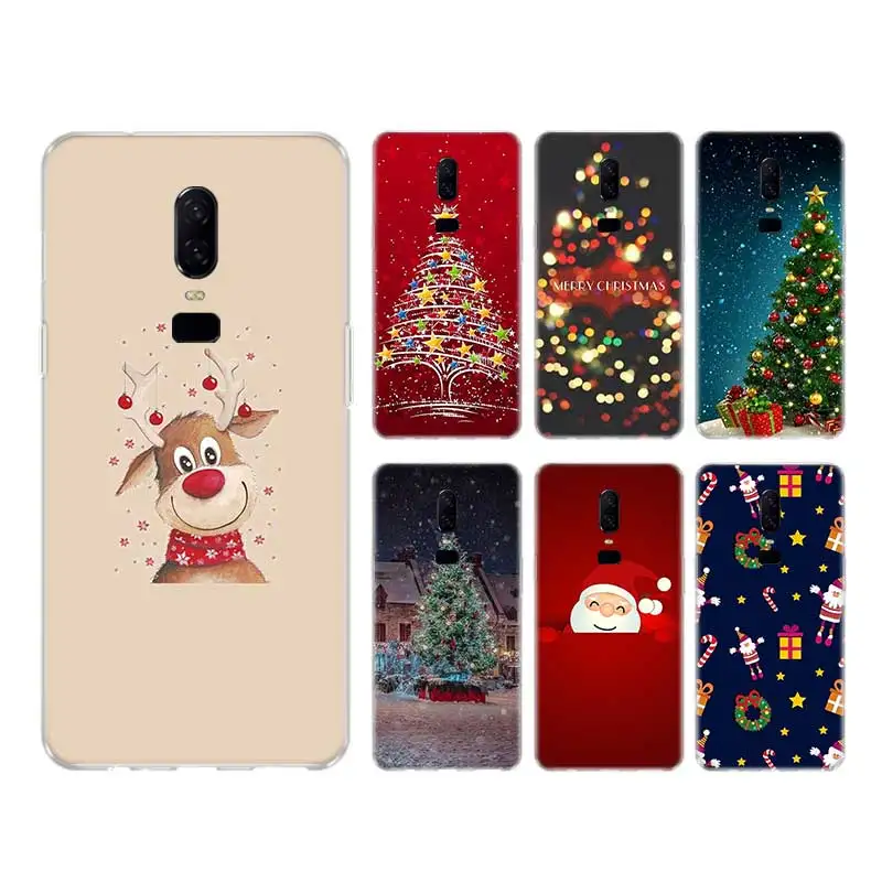 

Merry Christmas Tree Case For Redmi Note 7 8 8T 9S Cover For Redmi Note 9 10 Pro Max 10S 6 5 9T Transparent Printing Coque