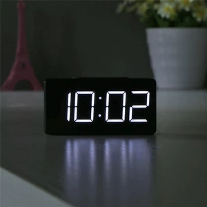 Led Digital Mini Student Clock Bedside Mirror Clock Usb Desktop Simple Electronic Alarm Clock Temperature Tester Table Clocks