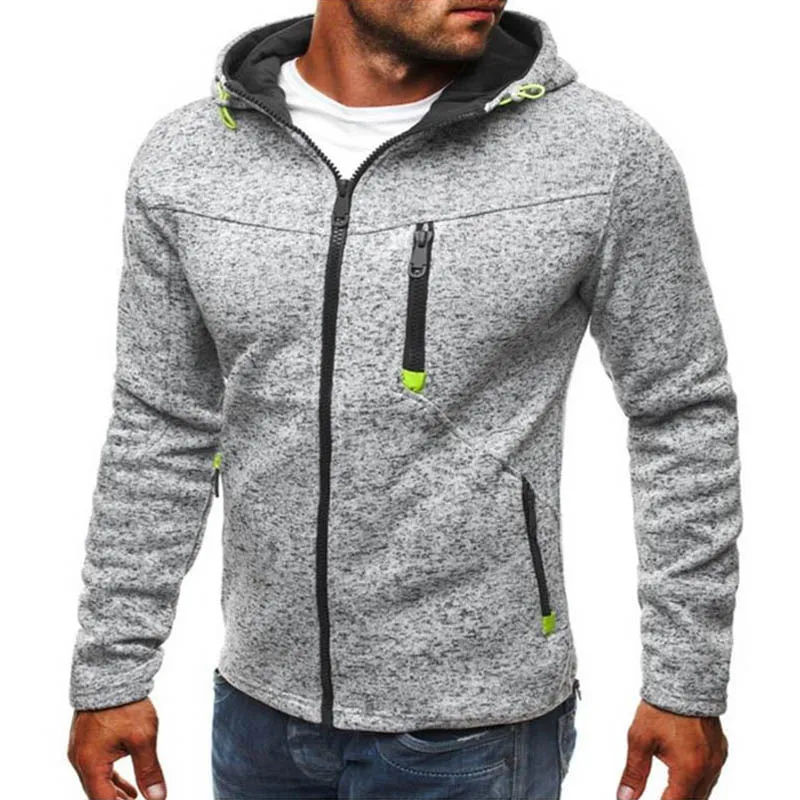 Модное жаккардовое спортивное пальто с капюшоном для осени и зимы мужская куртка