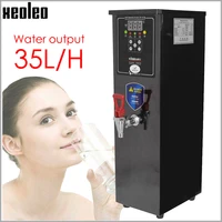 xeoleo commercial hot water dispenser 10l water machine stainless steel water boiler for bubble tea shop 2500w 35lh desk type