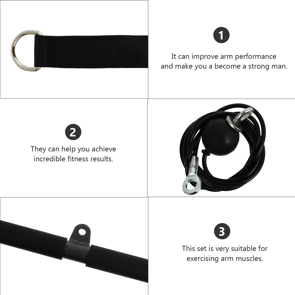 

1 Set of Tricep Trainer Forearm Wrist Roller Trainer Fitness Equipment