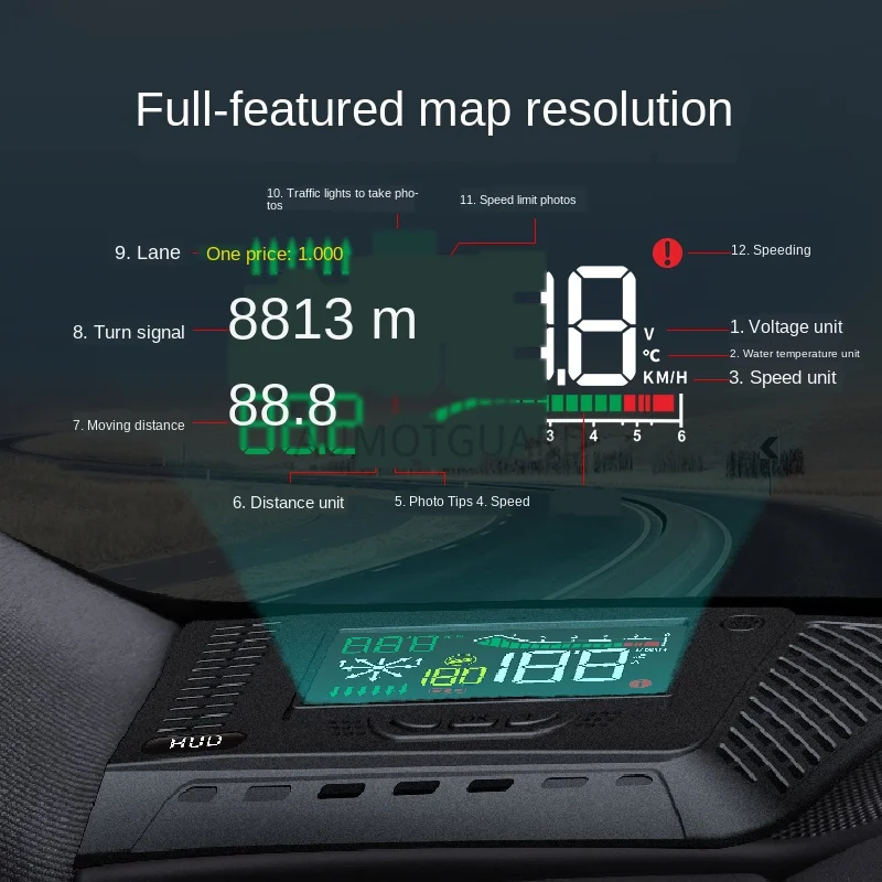 Для Toyota Avalon 2019 2020 проекционный дисплей HUD с высоким разрешением модификация
