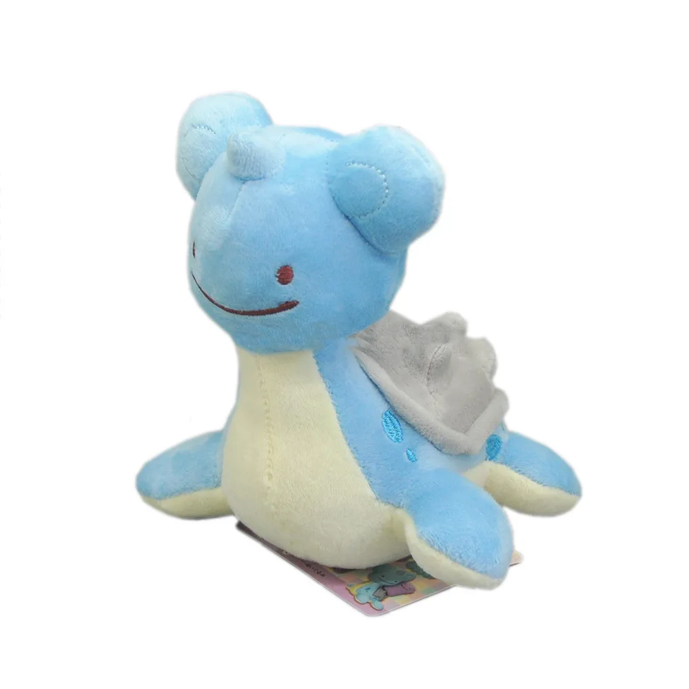 Новые 8-15 см сапоги на плюше Lapras Dragonite Пингвин Poliwrath Панда Мягкая футболка с
