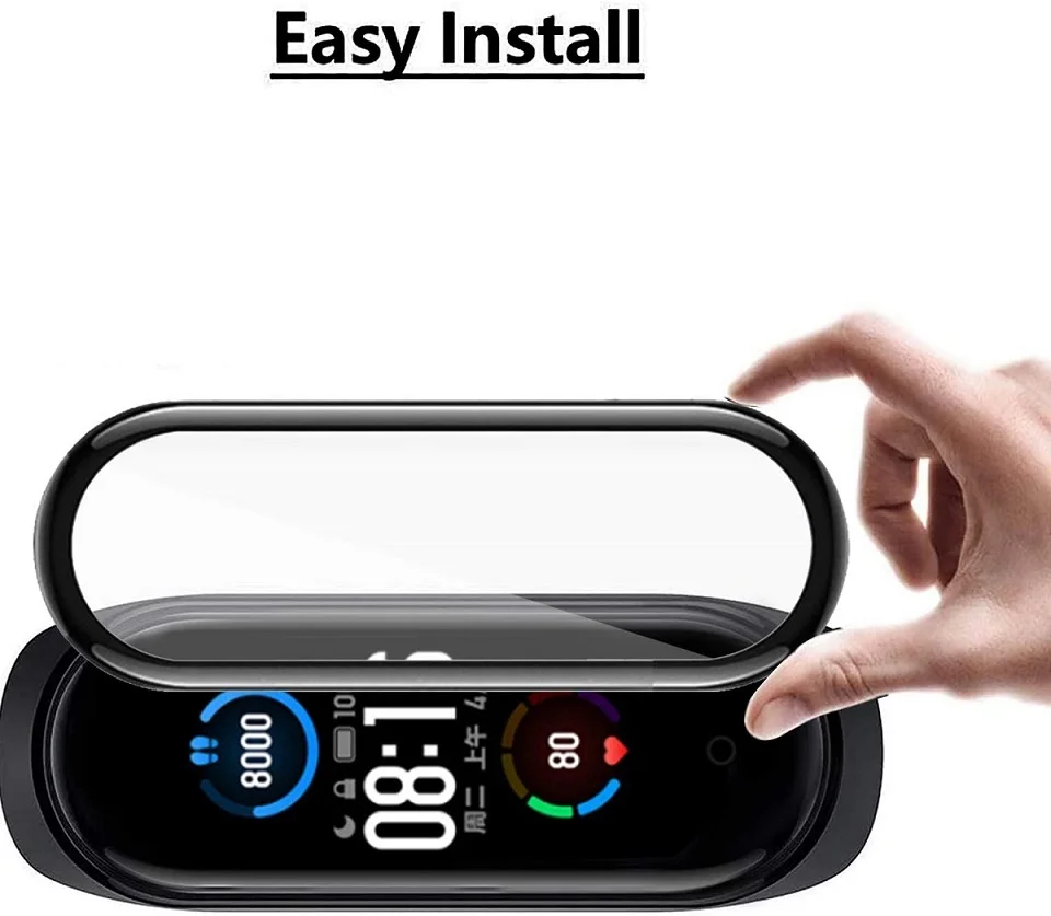 

3D Screen Protector for xiaomi mi band 4 5 Protective Glass Miband 4 Full Curved Edge Scratch-resistant for xiomi mi band 5 Film