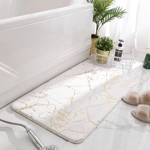 Soft Toilet Floor Faux Rabbit Hair Rugs For Home Decor 40x60cm 4 Size Non-Slip Bath Mats Super Absorbent Shower Bathroom Carpets