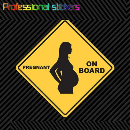 

Pregnant on Board Sticker Die Cut Decal Self Adhesive Vinyl Baby Safety #3 for Car, Laptops, Motorcycles, Office Supplies