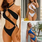 Соблазнительные микро-бикини 2021, сиамские купальники, женский купальник-бандаж, Женский комплект бикини, комплект из 2 предметов, женский купальный костюм, пляжная одежда