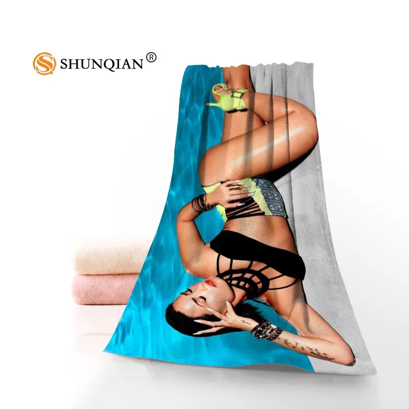 

Custom demi lovato Towels Microfiber Fabric Popular Face Towel/Bath Towel Size 35x75cm, 70x140cm Print your picture