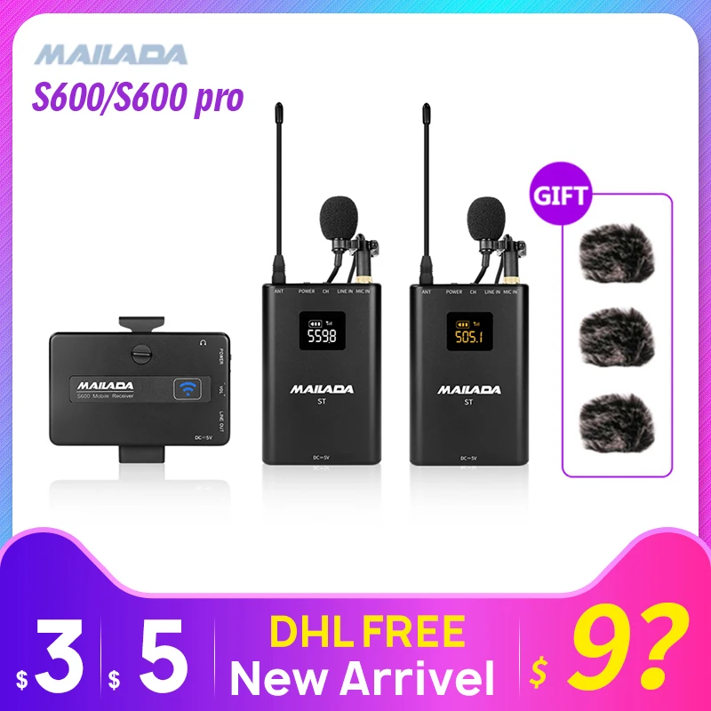 Конденсаторный микрофон Mailada S600 устройство для записи видео мониторинга