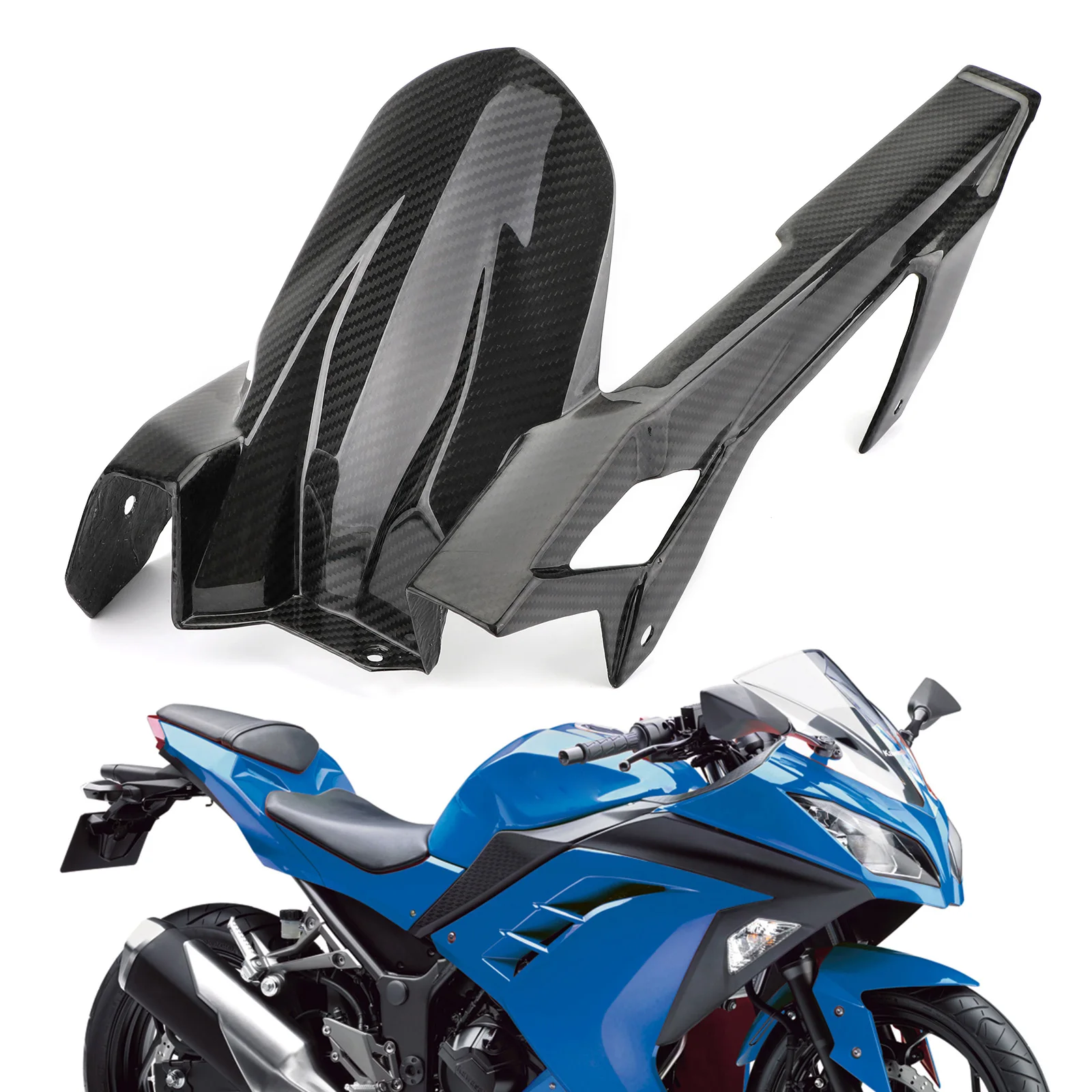 Areyourshop для Kawasaki 2018 19 Ninja 250 400 крыло заднего колеса брызговик обтекатель