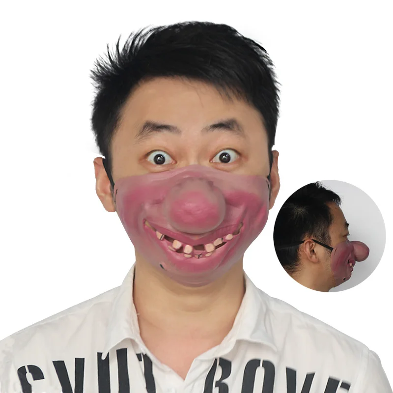 1 шт. забавная половина латексная маска для лица ужасов декора маскарада на