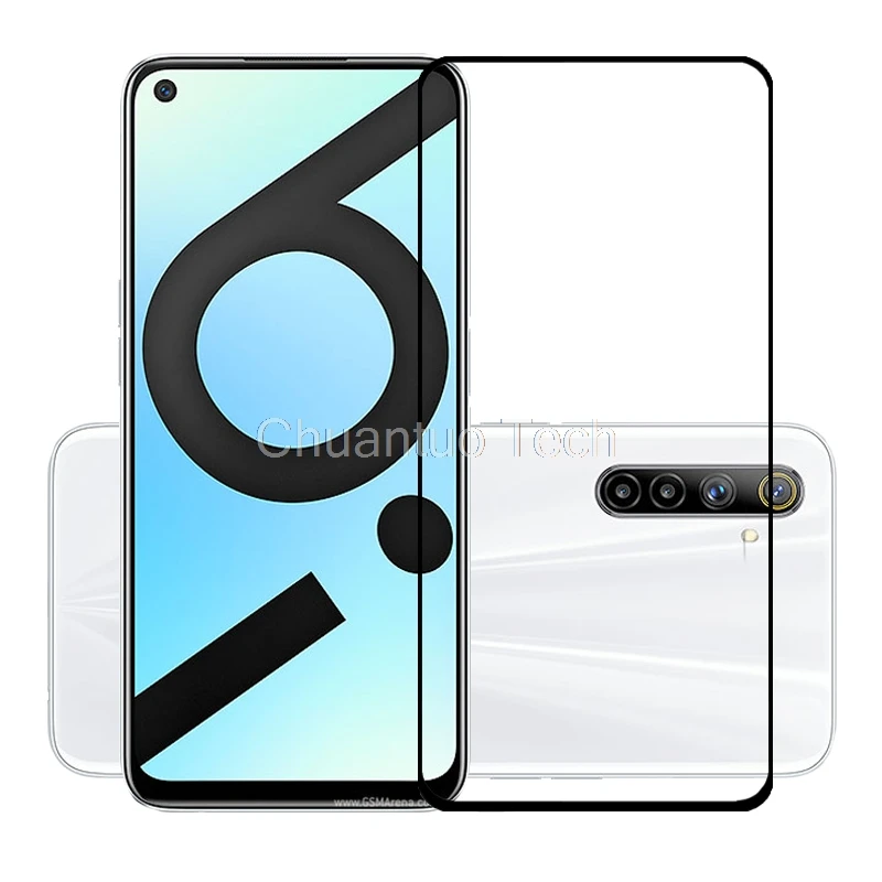 

75 Pcs/Lot 2.5D Premium Tempered Glass for Realme 6 6S Full Cover Screen Protector Protective Film for Realme 6i India