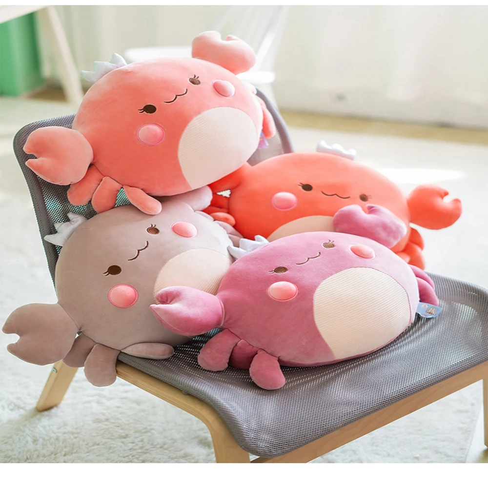 Милый Краб оранжевая фуксия-коричневая кукла аквариум большая ворота плюшевые