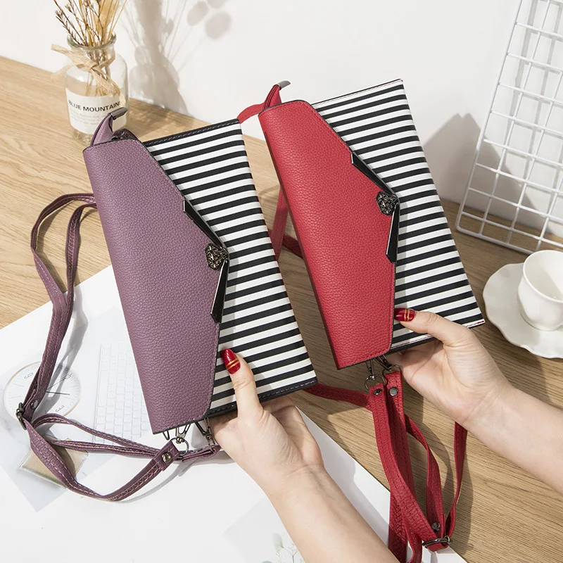 Модный женский кошелек с ручкой на запястье чехол для телефона длинный