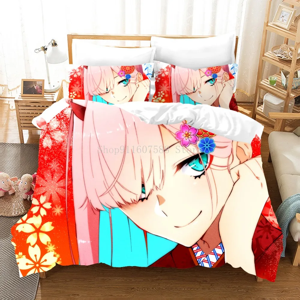 Japanese Anime Re Zero Comforter Bedding Set kara Hajimeru Isekai Seikatsu Emilia Cartoon Duvet Cover And Pillowcases Bed Linen | Дом и сад