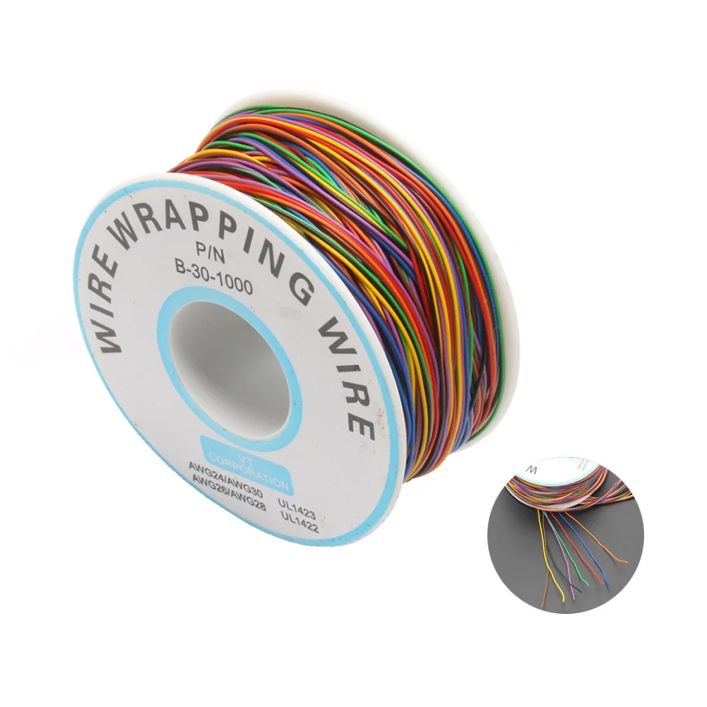 820 футов 30AWG одиночный драйвер для ЖК-экрана изоляция из ПВХ проволока обмотки