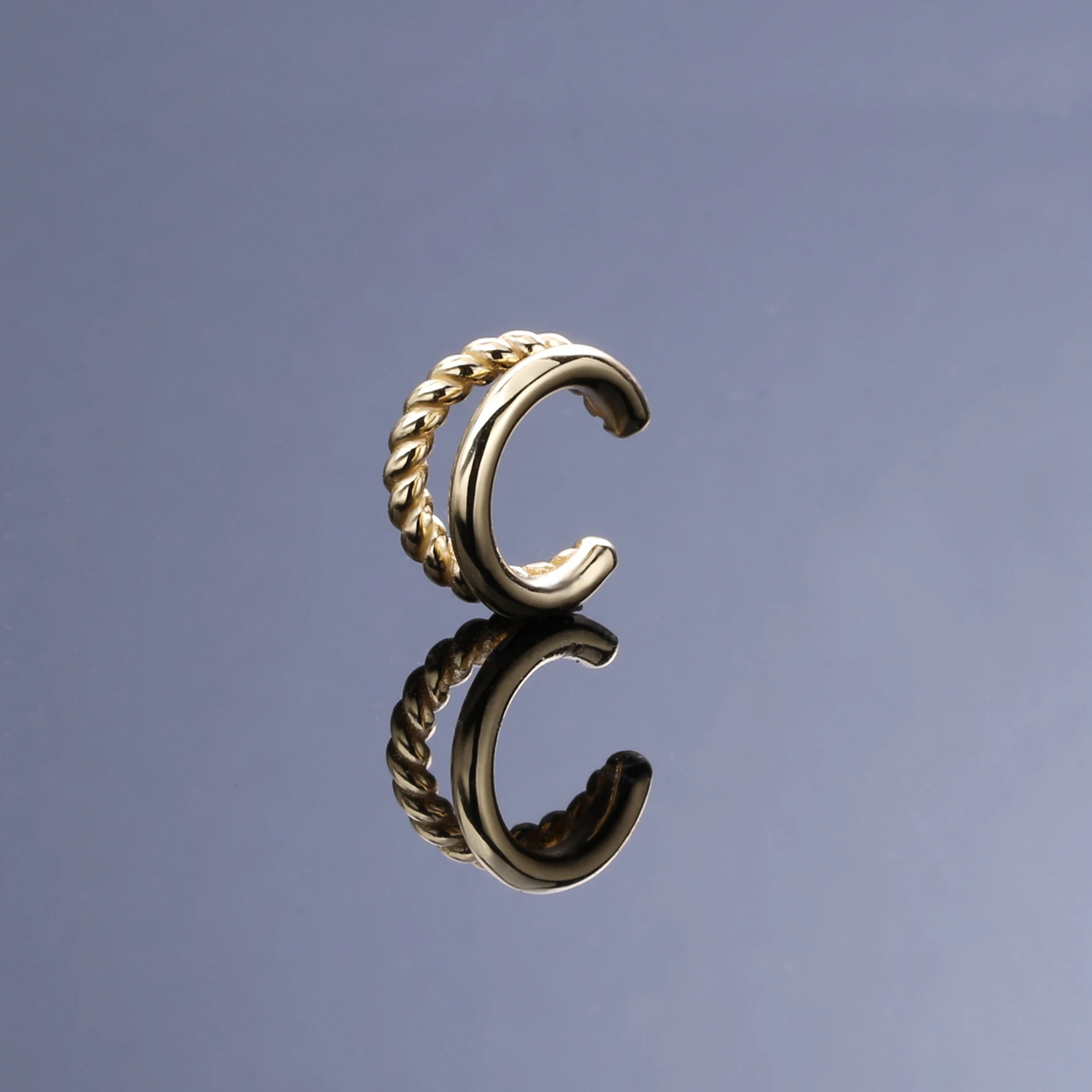 В форме сердца Love 100% 925 пробы серебро плотная радиальные уха манжеты Earcuff для Для