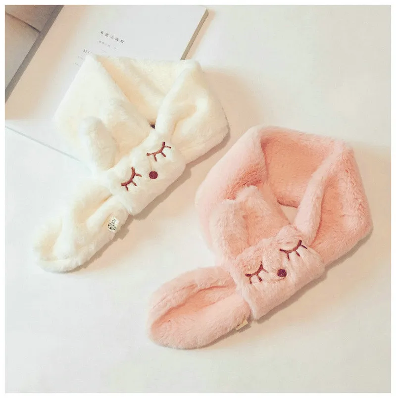 В Корейском стиле из однотонного плюша Сезон Зима с принтом &quotКролик&quot теплый