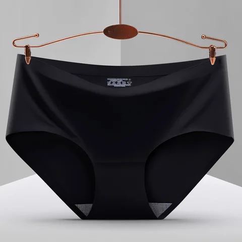 TrowBridge Seamless Women's Panties Ice Silk Sexy Intimate Lingerie Femme Underwear Hot Sale Underpants Sports Briefs Panty 3PCS