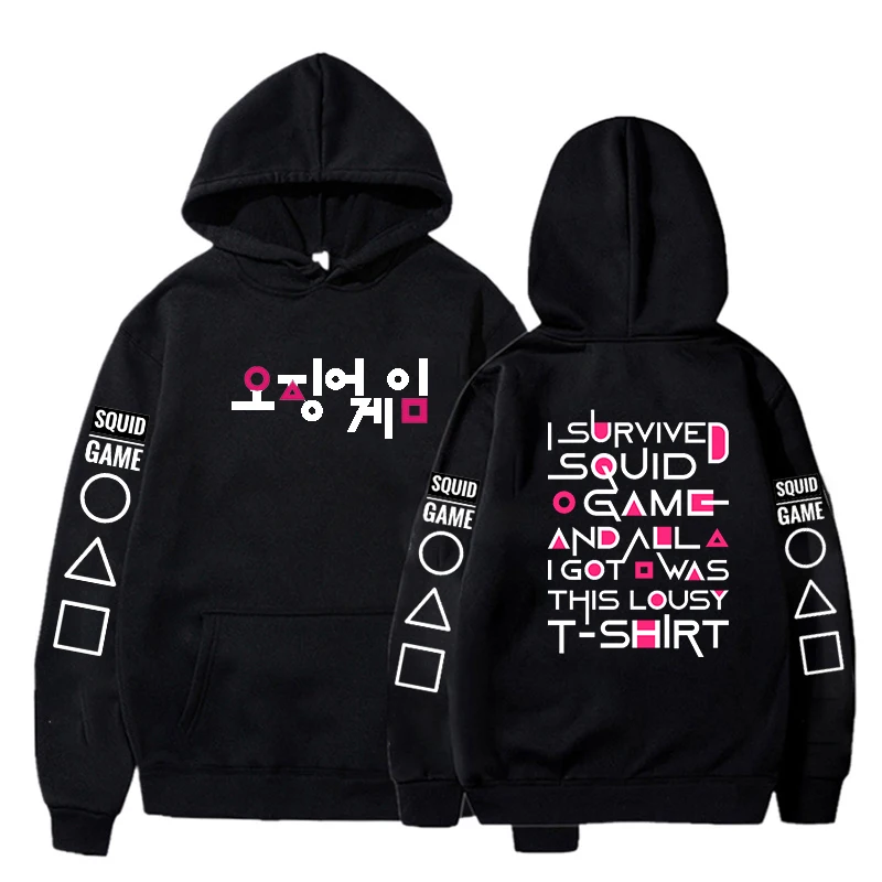 

Hot Squid Game T Shirt Korean Teleplay Juego Del Calamar Women Men Harajuku Streetwear Autumn Winter Plus Size Women Clothing