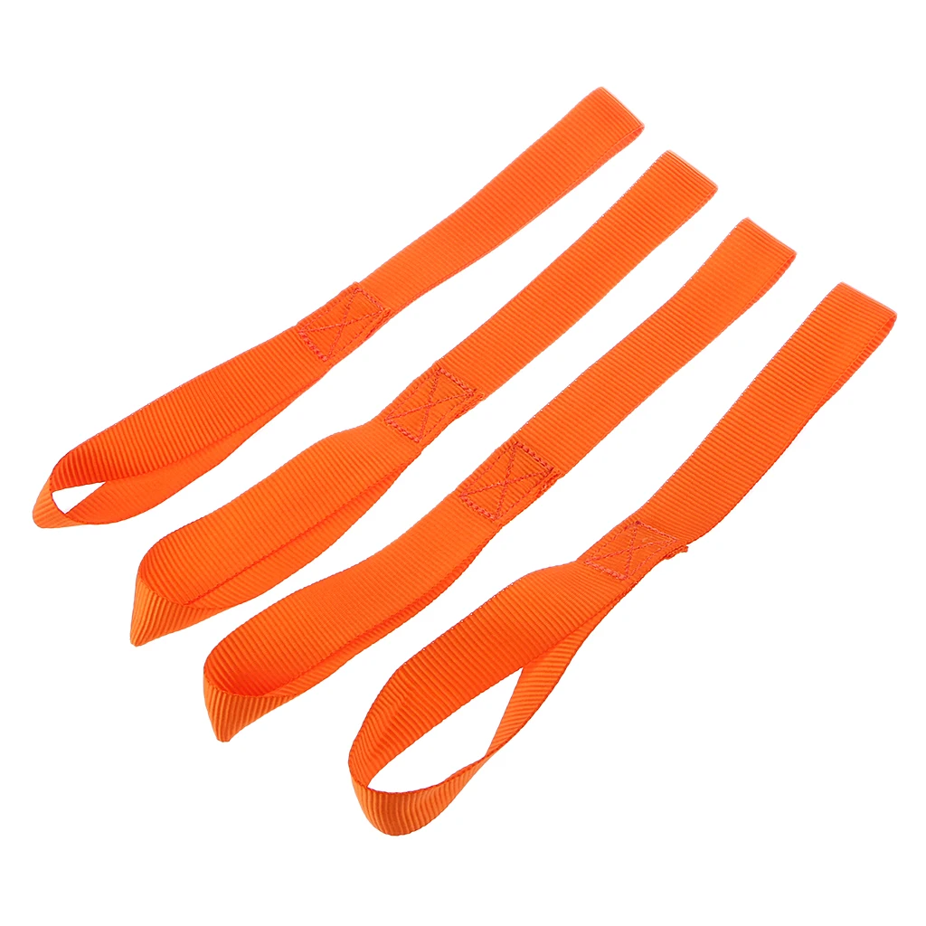 Orange 4 шт. 1200 фунтов мягкие петли Привязать ремни для ATV трейлер мотоцикл Буксировка перевозки грузов снегоход - Цвет: Orange