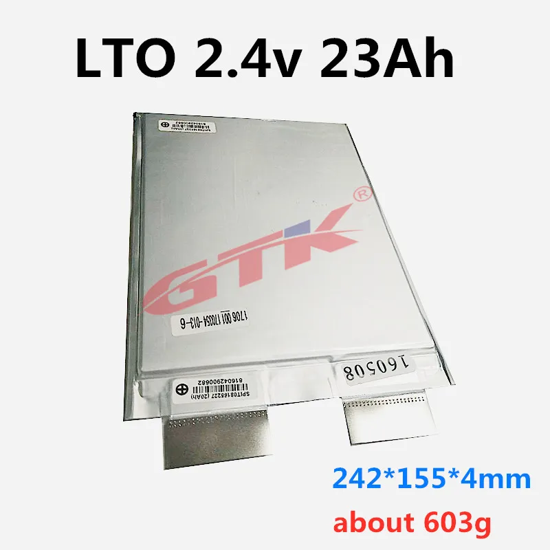 GTK LTO 2,4 V 20Ah cells 2,3 v 22Ah аккумулятор из лития и титана 6C высокая скорость разряда и Быстрая зарядка для домашнего мотора Солнечный скутер