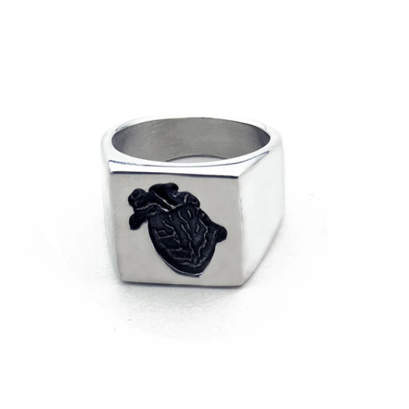 1 pcs Titanium 2 ACEBFEET прямоугольная повеска ввиде сердца набор на Прямоугольный кулон титановая сталь Золотое колье влюбленные Сердце ожерелье s для женщин ювелирные изделия BFF - Окраска металла: 1 pcs Titanium 2