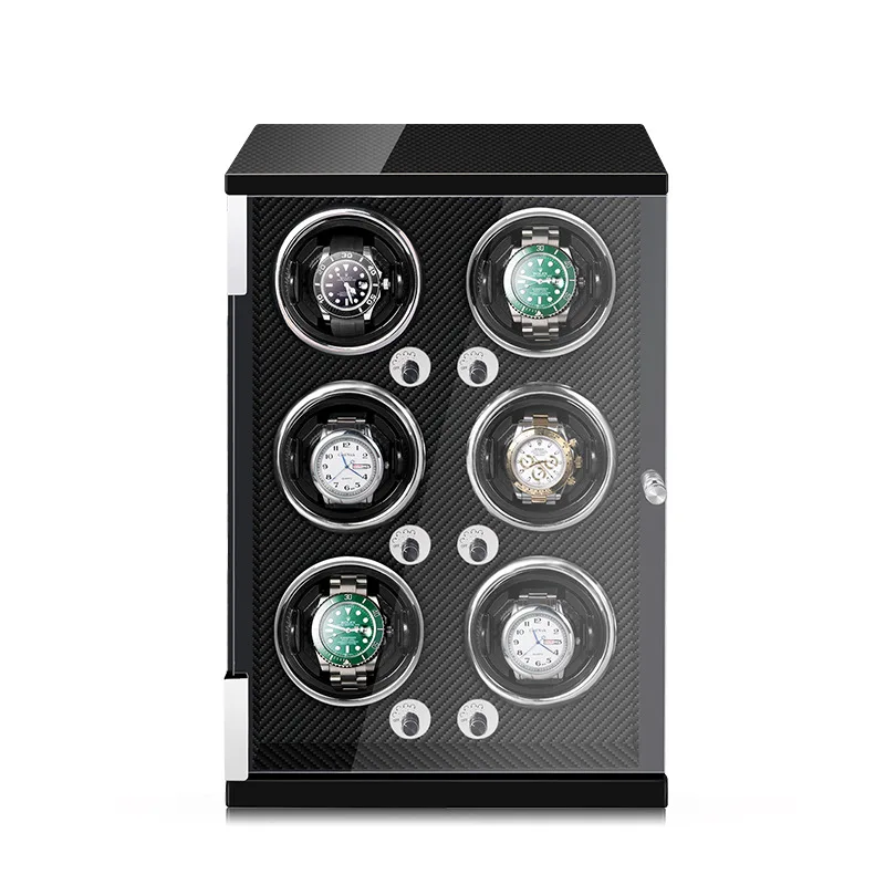 Автоматическая коробка для намотки часов из углеродного волокна 6 эпиттопов