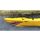 2 шт., водонепроницаемые виниловые наклейки с изображением Зубов Акулы