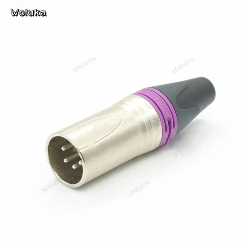 XLR Plug 4 Pin разъем сбалансированный микрофон ядра штекер Адаптер оригинальный для N