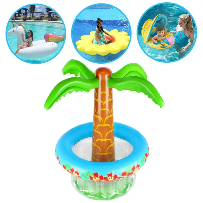 

Inflatable Palm Tree Coolers Floating Drink Beverage Cooler for Summer Swimming Pool Beach Outdoor Party Theme Decoration