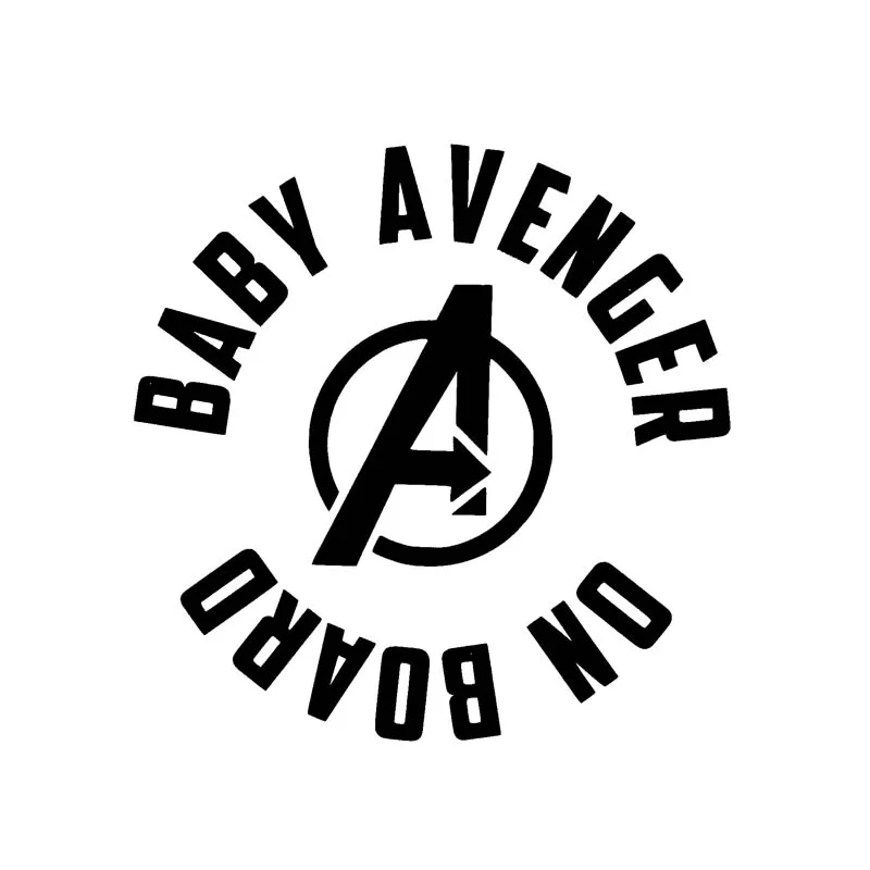 Забавная Виниловая наклейка для автомобиля Мстители 13 1 см х черного и