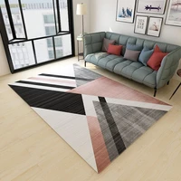 modern simple carpet and rugs living room sofa tea table blanket absorbent non slip mat ins nordic geometric bedside floor rugs