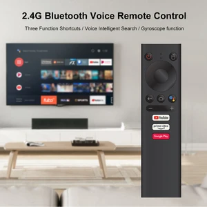 bt wireless remote control for google certified tv box with shortcuts youtube prime video controller for mecool km3 km9pro km1 free global shipping