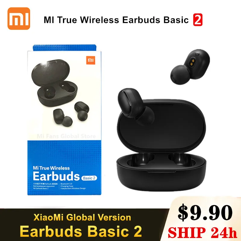 

MI True Wireless Earbuds Basic 2 Global Version Xiaomi Airdots S TWS Bluetooth 5 Earphones Redmi AirDots 2 Auto Link TWSEJ061LS