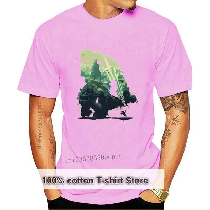 

New Funny Shadow Of The Colossus Colossal World T-Shirt Men Cotton T Shirt 2021 Adult Clothes Oversized Streetwear