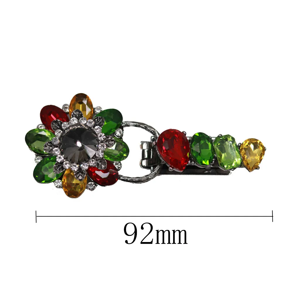 Хорошее качество 92 мм металлические стразы кнопка с украшением свитера пальто