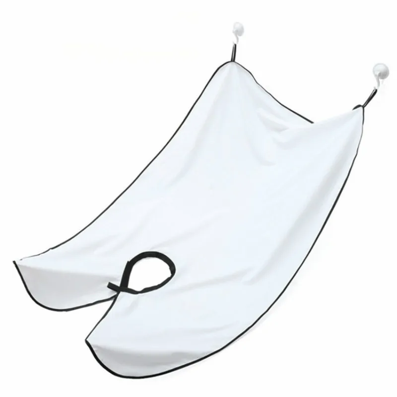 

New Male Beard Shaving Apron Care Clean Hair Adult Bibs Shaver Holder Bathroom Organizer Gift For Man Apron For Men Hair Storage