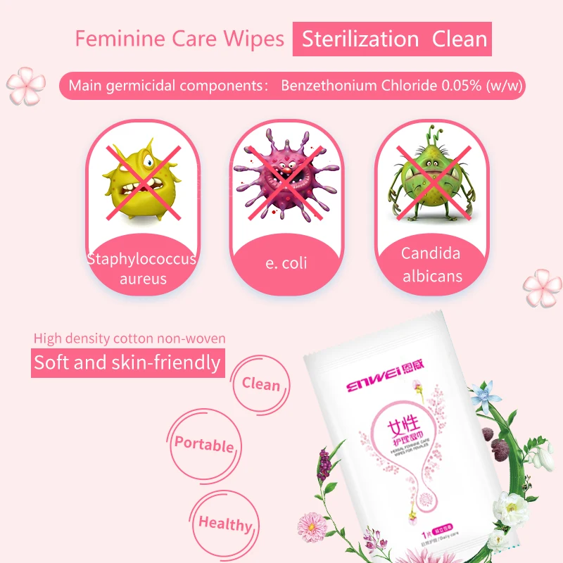 Портативные женские гигиенические влажные салфетки мягкие одноразовые чистые