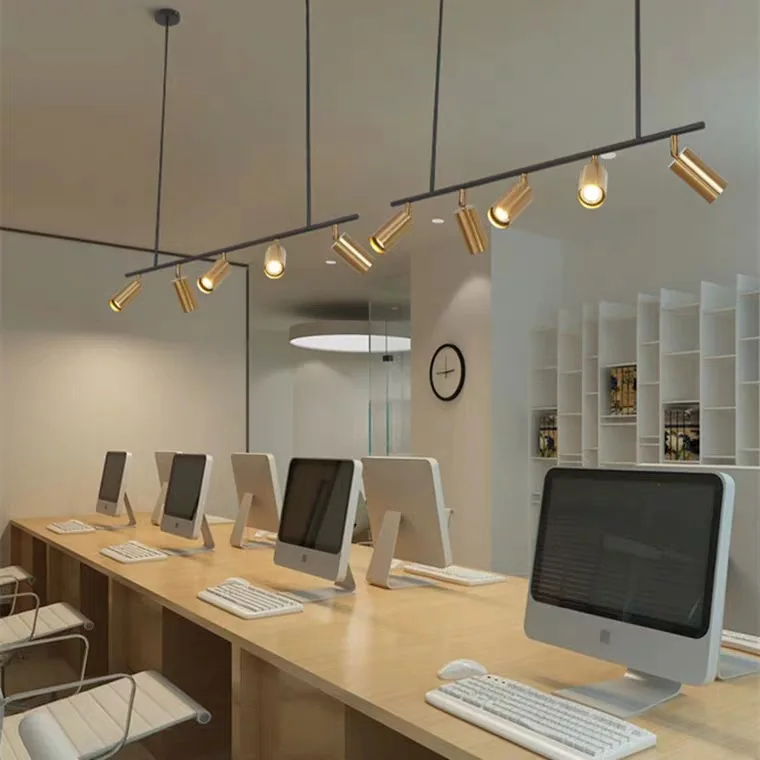 

Nordic lanp decoration living room dining room clothing shop background wall modeling decoration bar simple track spotlight