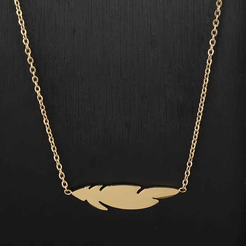 

Stainless Steel Necklace Tiny Simple Necklace Gold Chain Dainty Plants Pendant Necklaces For Women Animals Necklace Jewelry Gift