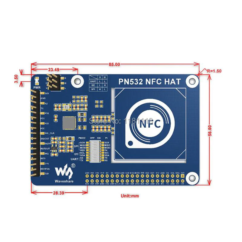 Raspberry pi pn532 шапка nfc | Компьютеры и офис