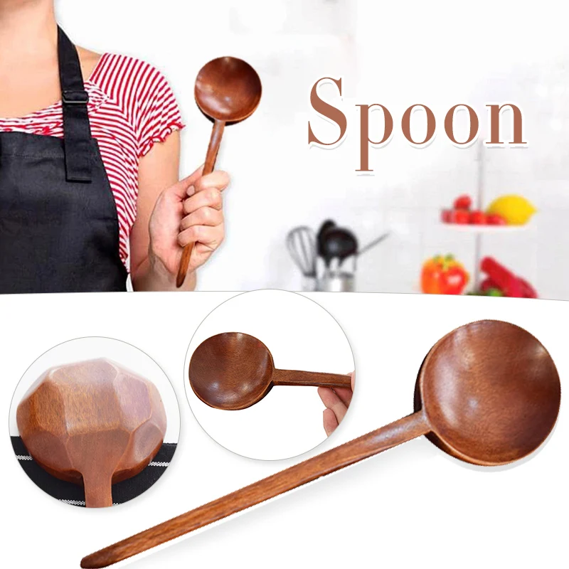 

Dutable Wooden Cooking Spoons Creative Mixing Spoon Non-stick Pan Kitchen Utensils Kitchen Tools For Kitchen